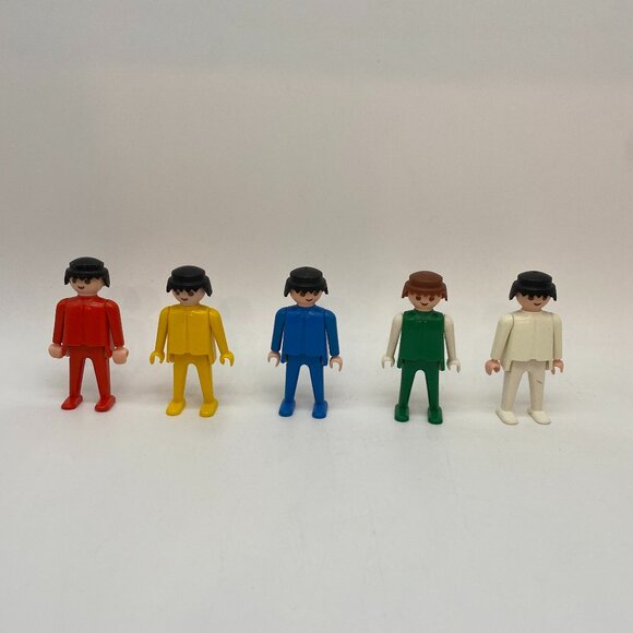 Vintage Geobra Playmobil Boy/Men Lot of 5 - Picture 1 of 6